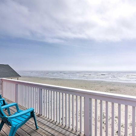 Beachfront Galveston Oasis Balconies, Ocean View! Екстер'єр фото